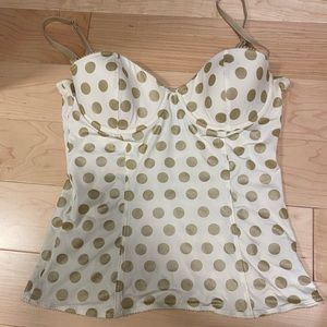 Vintage Italian bustier top